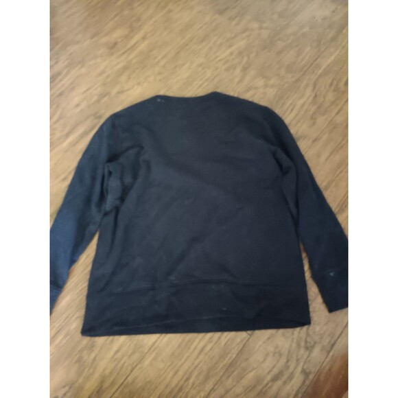 Athletic Works Boys Black Fleece Lined Crew Neck Sweatshirt Husky Large (10-12) - Picture 3 of 3